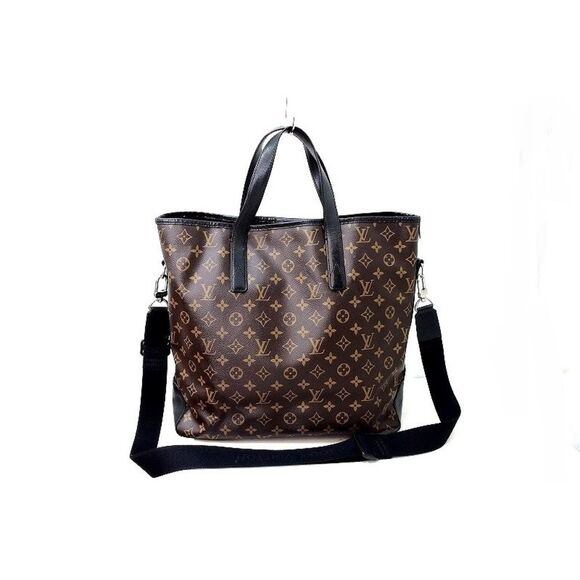 Louis Vuitton Davis 2way Shoulder Tote Bag Monogram Macassar - Picture 2 of 7